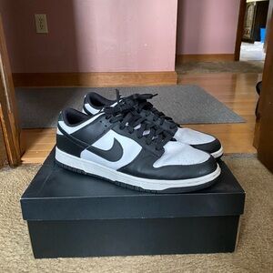 Nike Black and White Low-Top Panda Dunk Sneakers